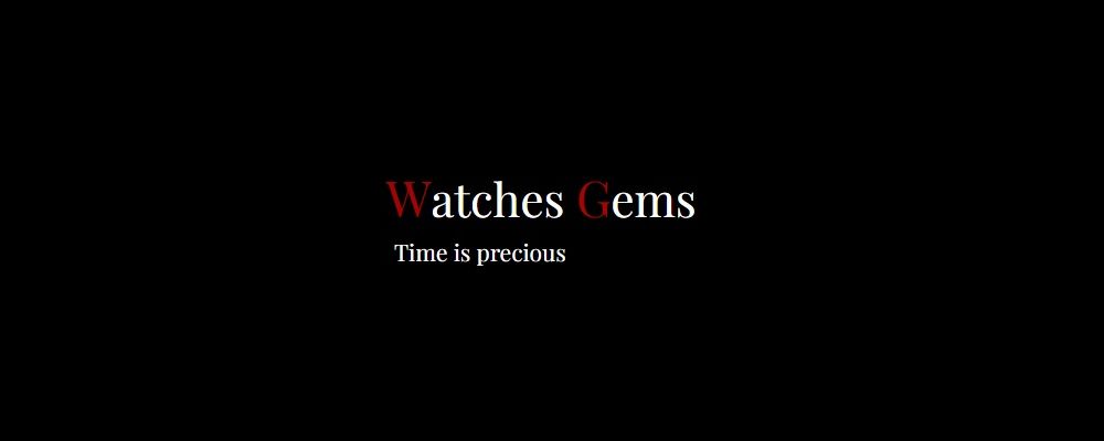Watches Gems Cover Image